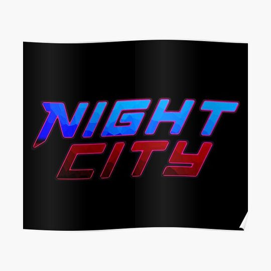 Discover Cyber Night City Premium Matte Vertical Poster
