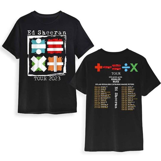 Discover Sheeran Mathematics Tour Shirt, Ed Shee 2023 Tour Shirt, Ed Shee Merch, Gift For Fans