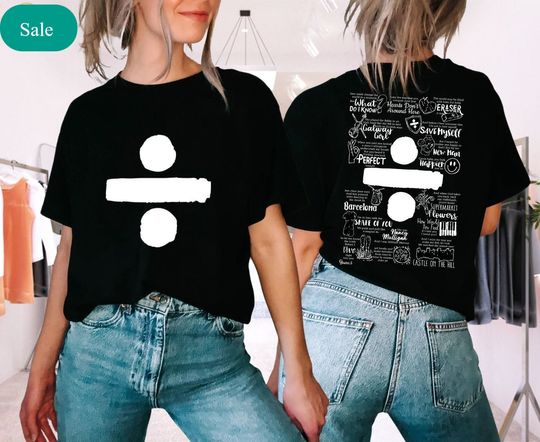 Discover Sheeran tshirt , Ed Shee Divide 2 Sided Shirt, Ed Shee Sweatshirt, Ed Shee Concert Tee