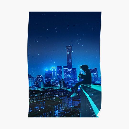 Discover Cyber City Premium Matte Vertical Poster