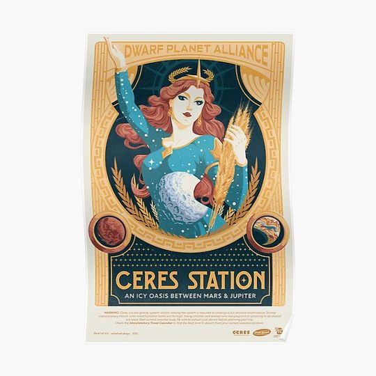 Discover Visit Ceres Station Premium Matte Vertical Poster