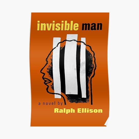 Discover Invisible Man Vintage Book Cover (52) Premium Matte Vertical Poster