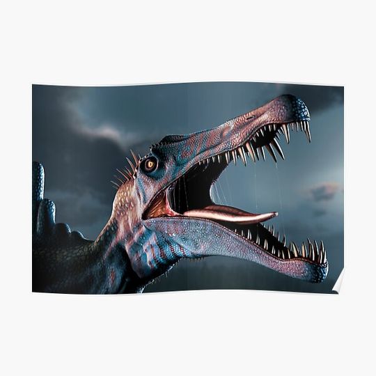 Discover Spinosaurus Head Study Premium Matte Vertical Poster
