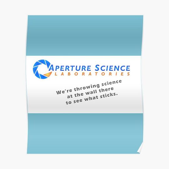 Discover Aperture Science Laboratories Premium Matte Vertical Poster