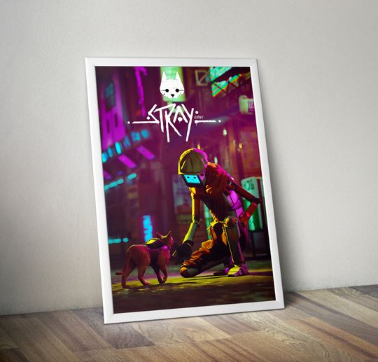 Discover Stray Poster, Cat Game Poster
