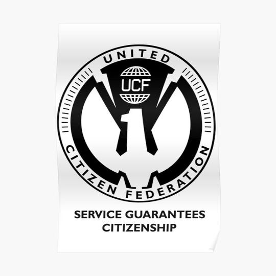 Discover Starship Troopers - United Citizen Federation Premium Matte Vertical Poster