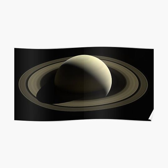 Discover Saturn - So far from home (Cassini mission) Premium Matte Vertical Poster