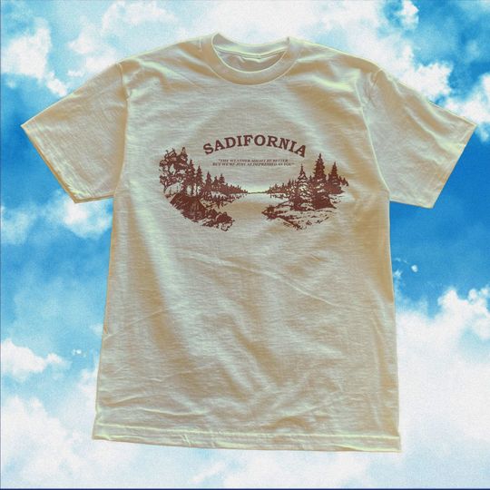 Discover Sadifornia Shirt / Funny California Y2K Aesthetic T Shirt