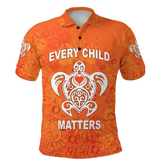 Discover Polynesian Pride Orange Shirt Day Polo Shirt Every Child Matters Polo Shirt
