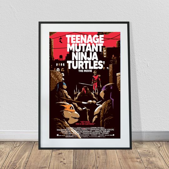 Discover Teenage Mutant Ninja Turtles Original Animated Movie Poster