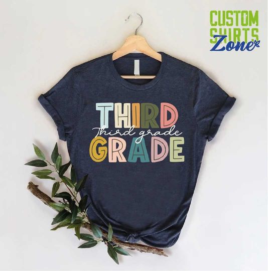 Discover Cute 3rd Grade Shirt, Third Grade Teacher Team, Matching School Shirt