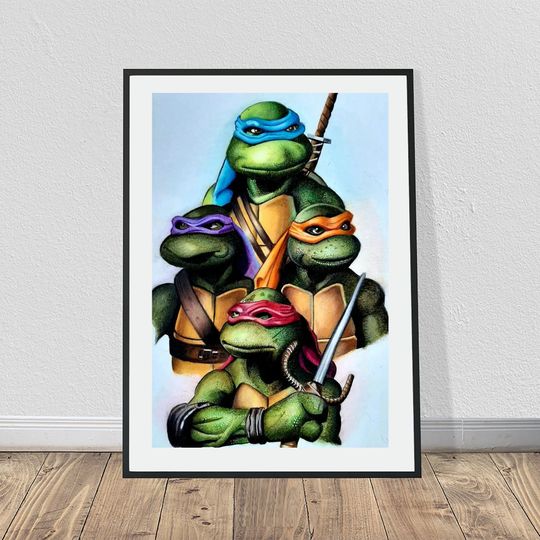 Discover Teenage Mutant Ninja Turtles Portrait Painting Poster