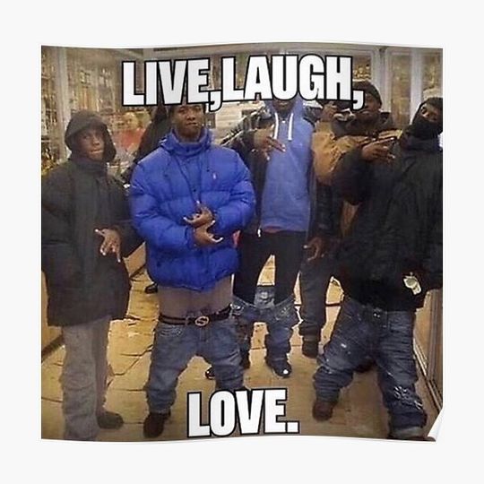 Discover live, laugh, love. Premium Matte Vertical Poster