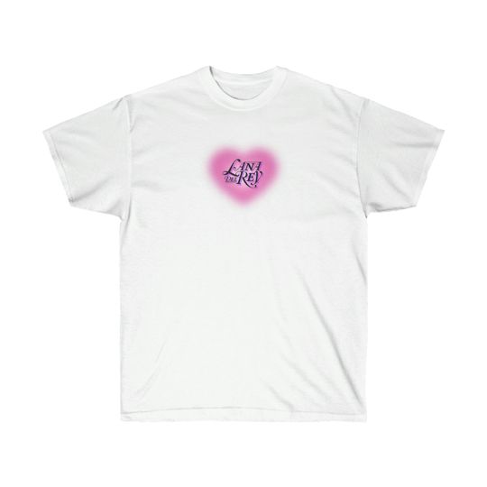 Discover Lana Del Rey T Shirt (Pink Heart), Born To Die T Shirt