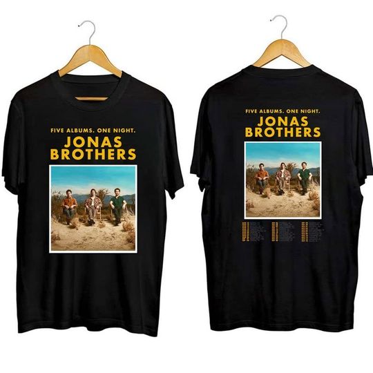 Discover Jonas Brothers Five Albums One Night The Tour 2023 Shirt