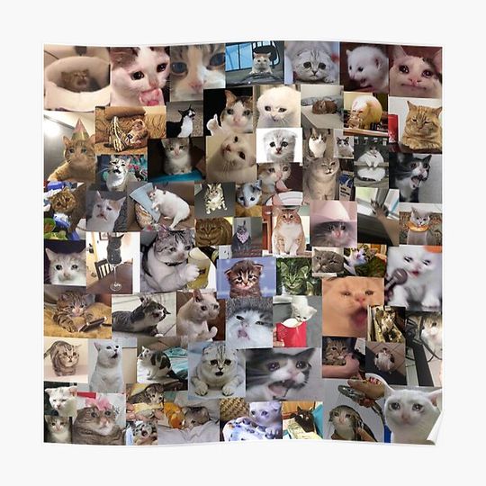 Discover Ultimate Sad Cats (4K) Premium Matte Vertical Poster