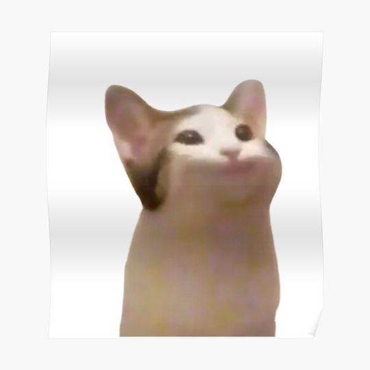 Discover Pop Cat Meme Premium Matte Vertical Poster