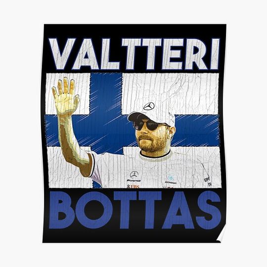 Discover Valtteri Bottas Premium Matte Vertical Poster