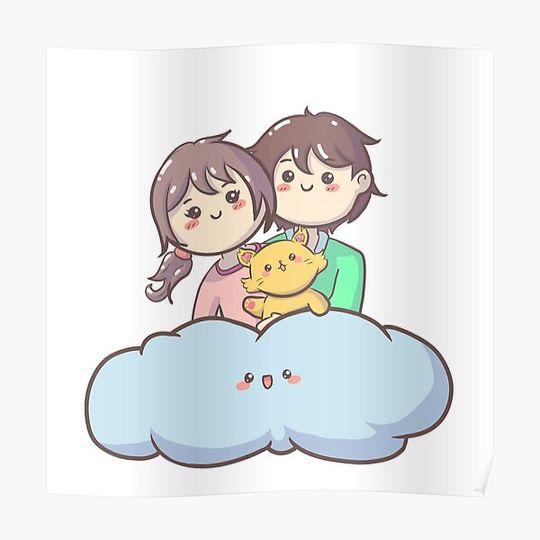 Discover cat family Premium Matte Vertical Poster