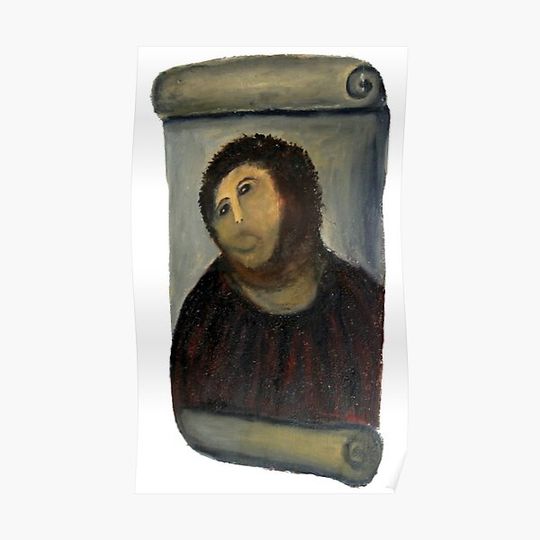 Discover ecce homo restoration Premium Matte Vertical Poster