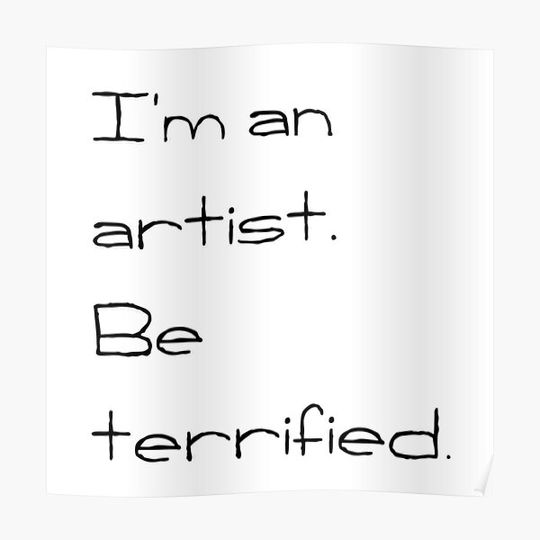 Discover Be Terrified Premium Matte Vertical Poster