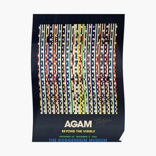 Discover Yaacov Agam Beyond The Visible Premium Matte Vertical Poster