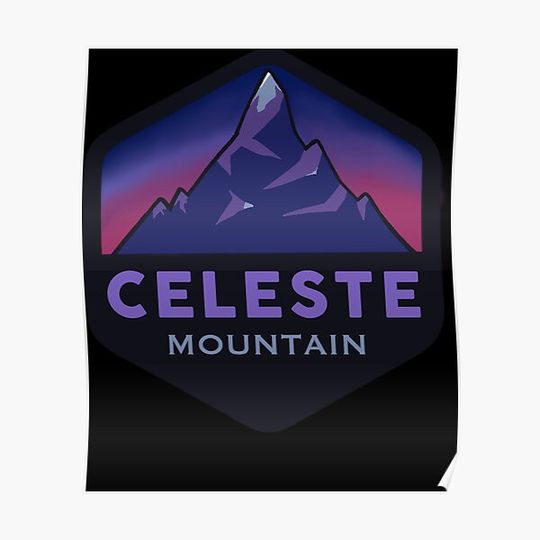 Discover Celeste mountain travel Premium Matte Vertical Poster