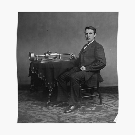 Discover Thomas Edison Premium Matte Vertical Poster