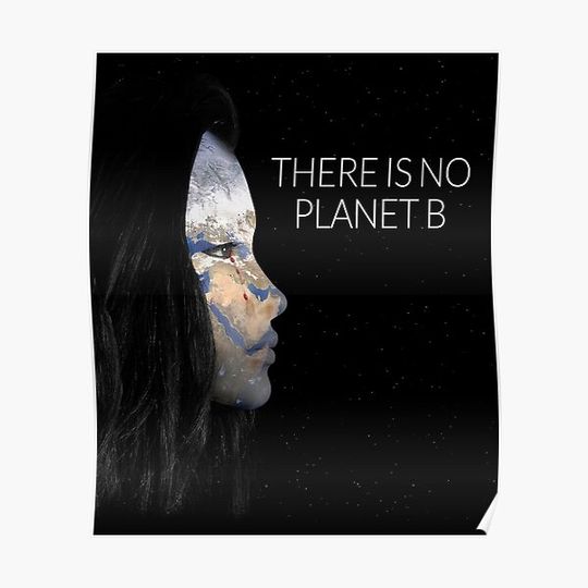 Discover there is no planet b Premium Matte Vertical Poster