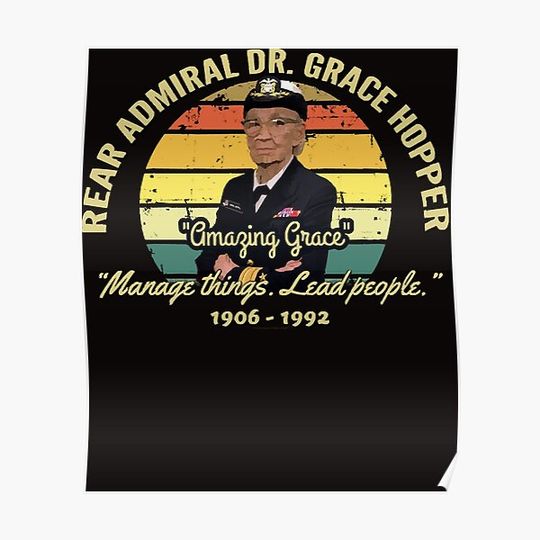 Discover Grace Hopper Premium Matte Vertical Poster