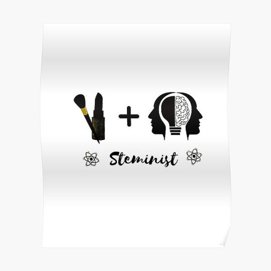 Discover cute steminist gift,stem girlfriend,stem mother,stem student,Engineering Premium Matte Vertical Poster