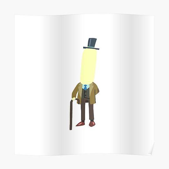 Discover Minimalist Professor Poopybutthole Premium Matte Vertical Poster