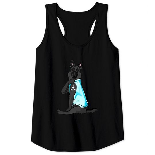 Discover German Shepherd I Love Mom Tattoo Tank Tops German Shepherd Lover - German Shepherd - Tank Tops