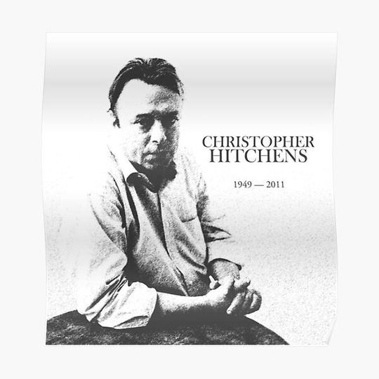 Discover Christopher Hitchens - pen ink style Premium Matte Vertical Poster