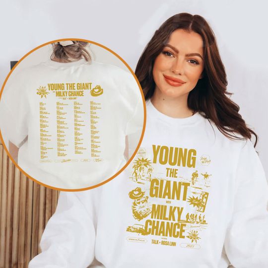 Discover Young the Giant & Milky Chance 2023 Tour Shirt, Young the Giant 2023 Tour Shirt, Young the Giant Band Fan Shirt, Young the Giant Shirt