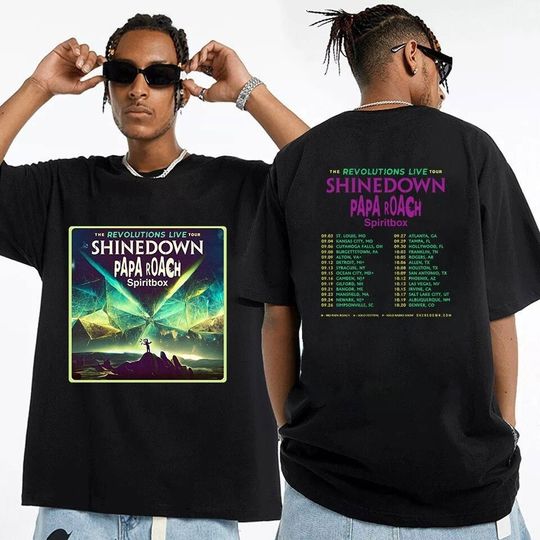 Discover shine down Tour 2023 Dates T-Shirt, The Revolutions Live Tour