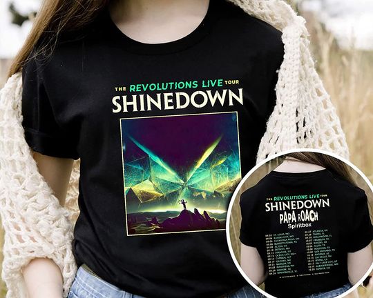 Discover shine down Band 2023 Tour Shirt, The Revolutions Live Tour shine down T-shirt