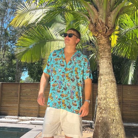 Discover Down Under Blue - Men's Aussie Shirt