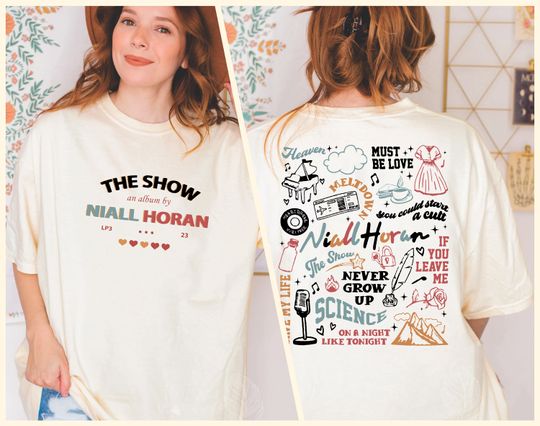 Discover Niall Horan 2 Side Tshirt, The Show Album Track List 2 Sides