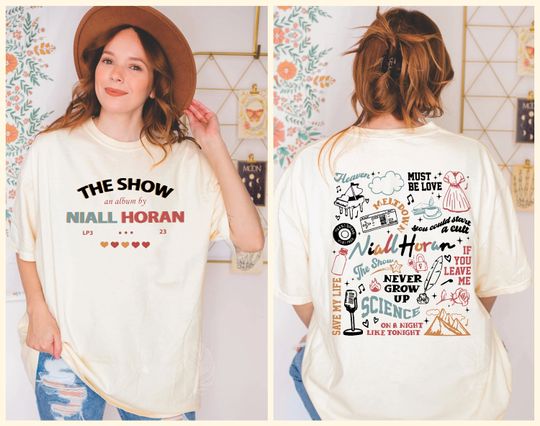 Discover Niall Horan 2 Side Shirt, The Show Album Track List 2 Sides Shirt