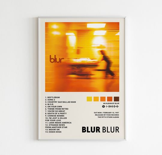 Discover Blur Posters / Blur Poster, Tracklist Album Cover Poster, Print Wall Art,  Red Hot Chili Peppers