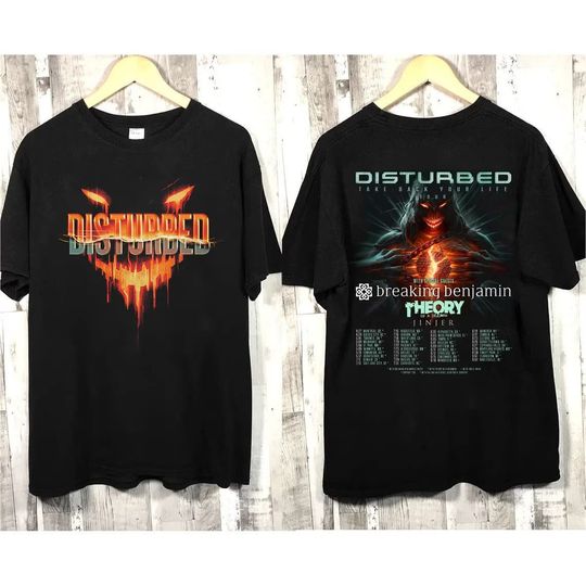 Discover Vintage Disturbed Tour Shirt Take Back Your Life Tour Shirt Disturbed Tour 2023 Shirt
