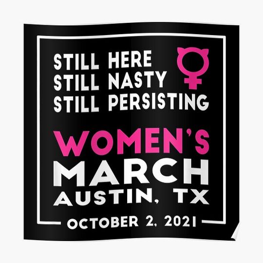 Discover Austin Texas Women's March October 2021 Premium Matte Vertical Poster