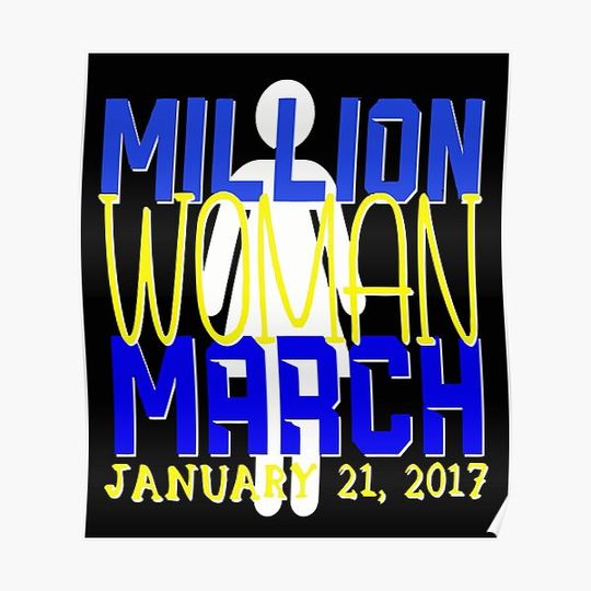 Discover Million Women March Premium Matte Vertical Poster