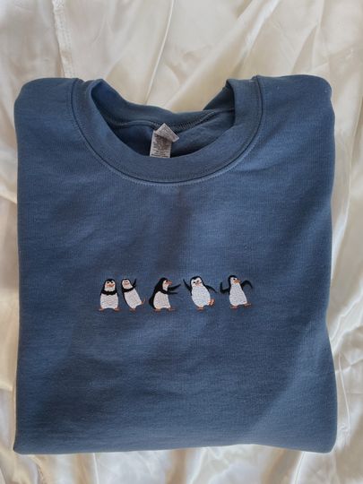Discover Embroidered Penguin Sweatshirt