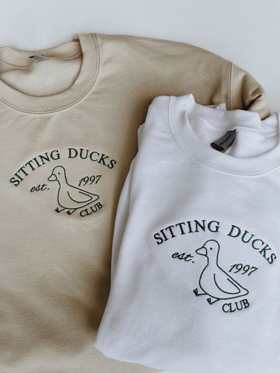 Discover Sitting Ducks Club Embroidered Sweatshirt