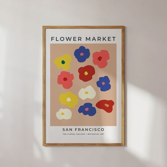 Discover Flower Market San Francisco Poster | Flowers Posters