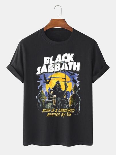 Discover 1975 Tour Black Sabbath European Shirt Band, Vintage Black Sabbath T-Shirt