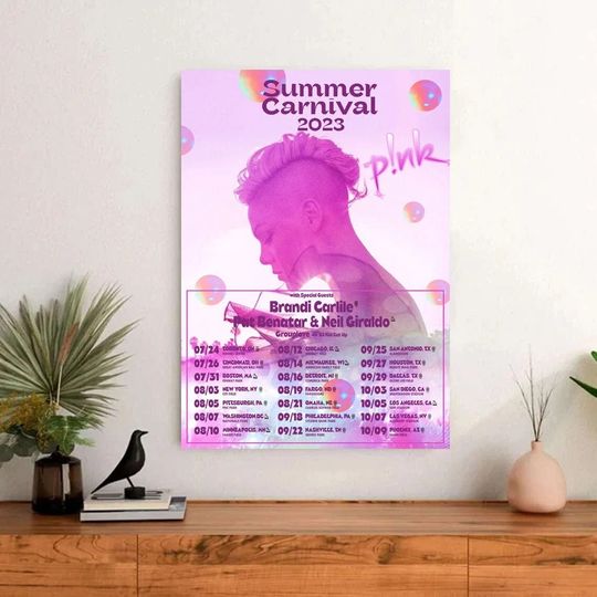 Discover PINK Summer Tour 2023 Poster