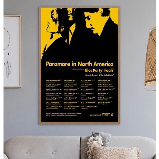 Discover 2023 Paramore Tour Poster